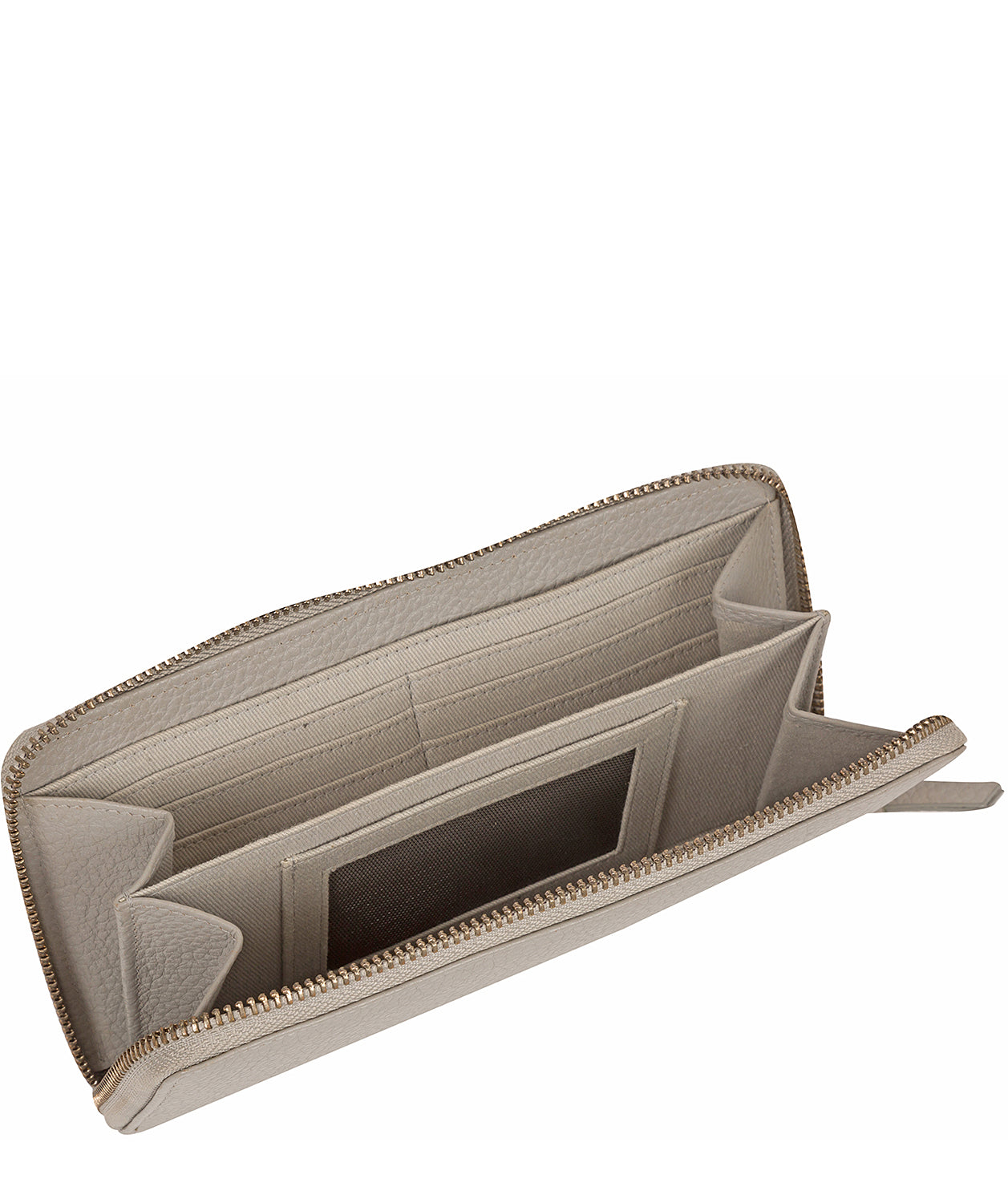 'Frieda' Light Grey Leather Purse