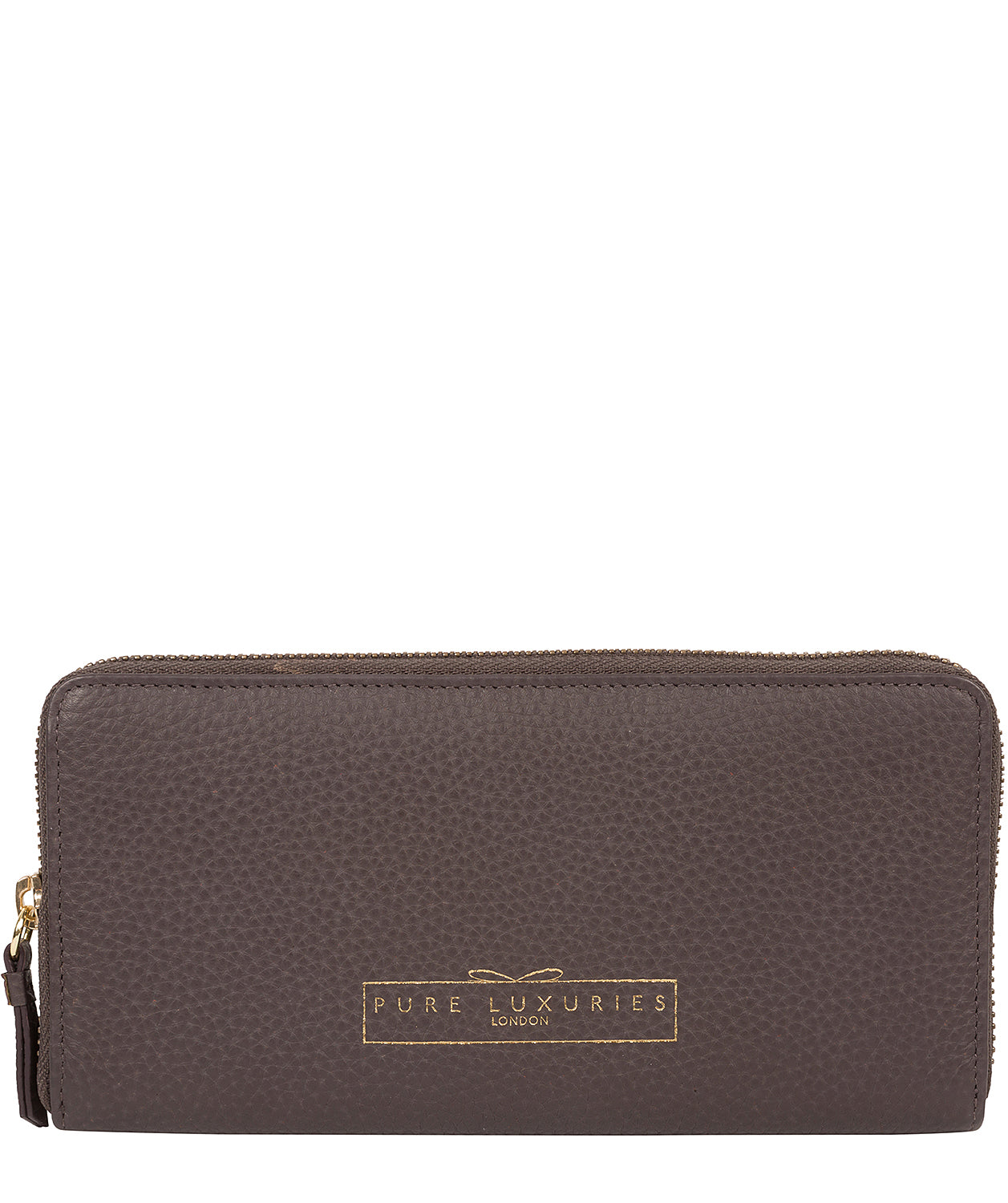 'Frieda' Smoke Grey Leather Purse