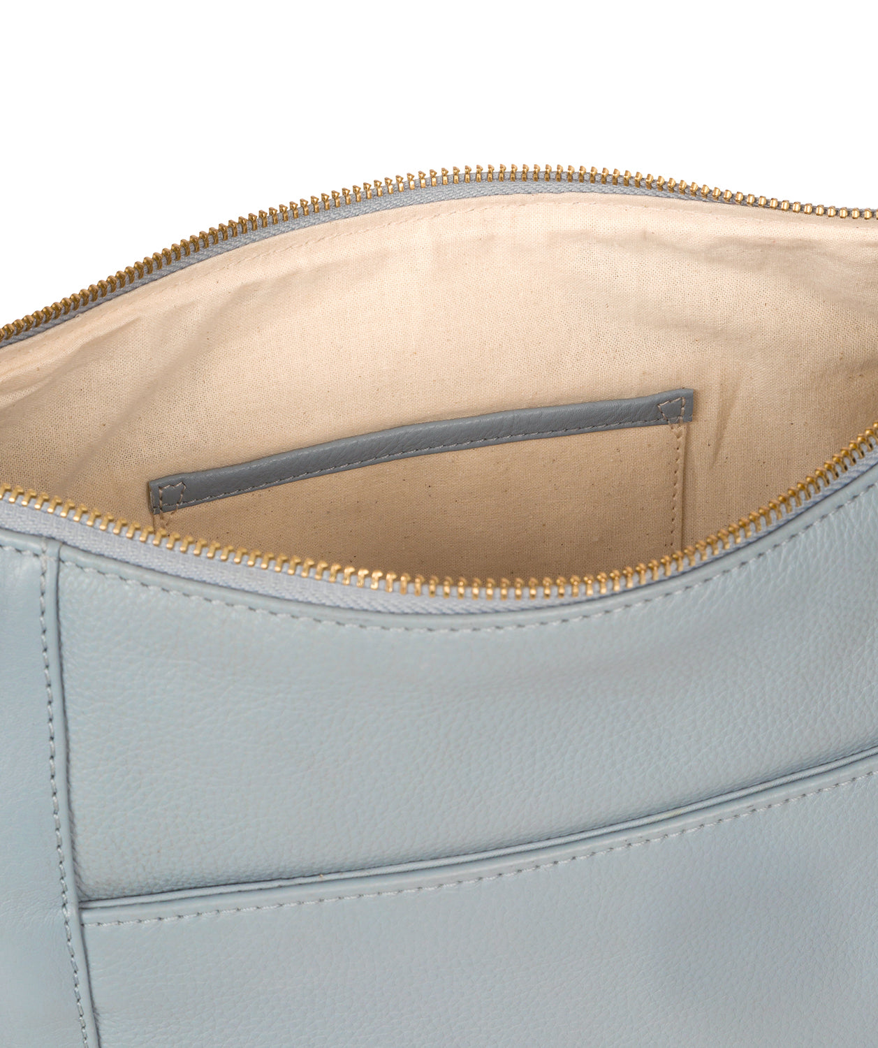 'Jenna' Cashmere Blue Leather Shoulder Bag