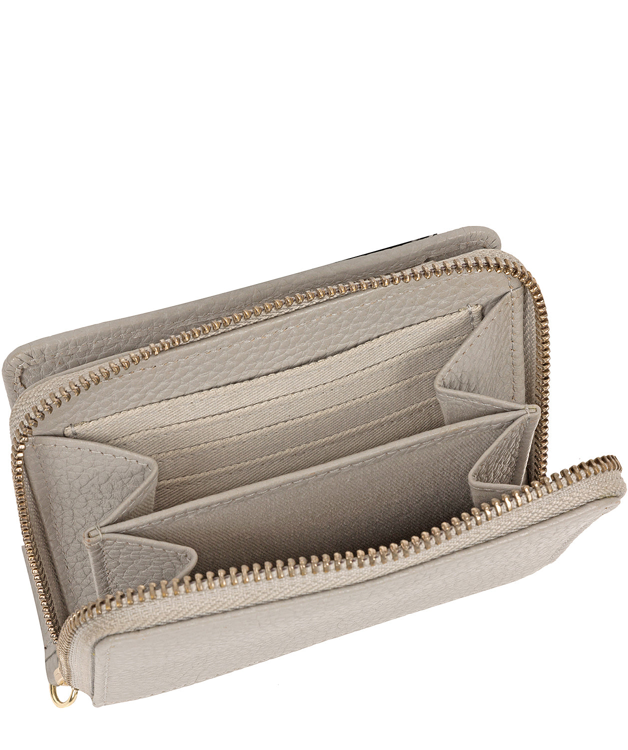 'Emely' Light Grey Leather Purse