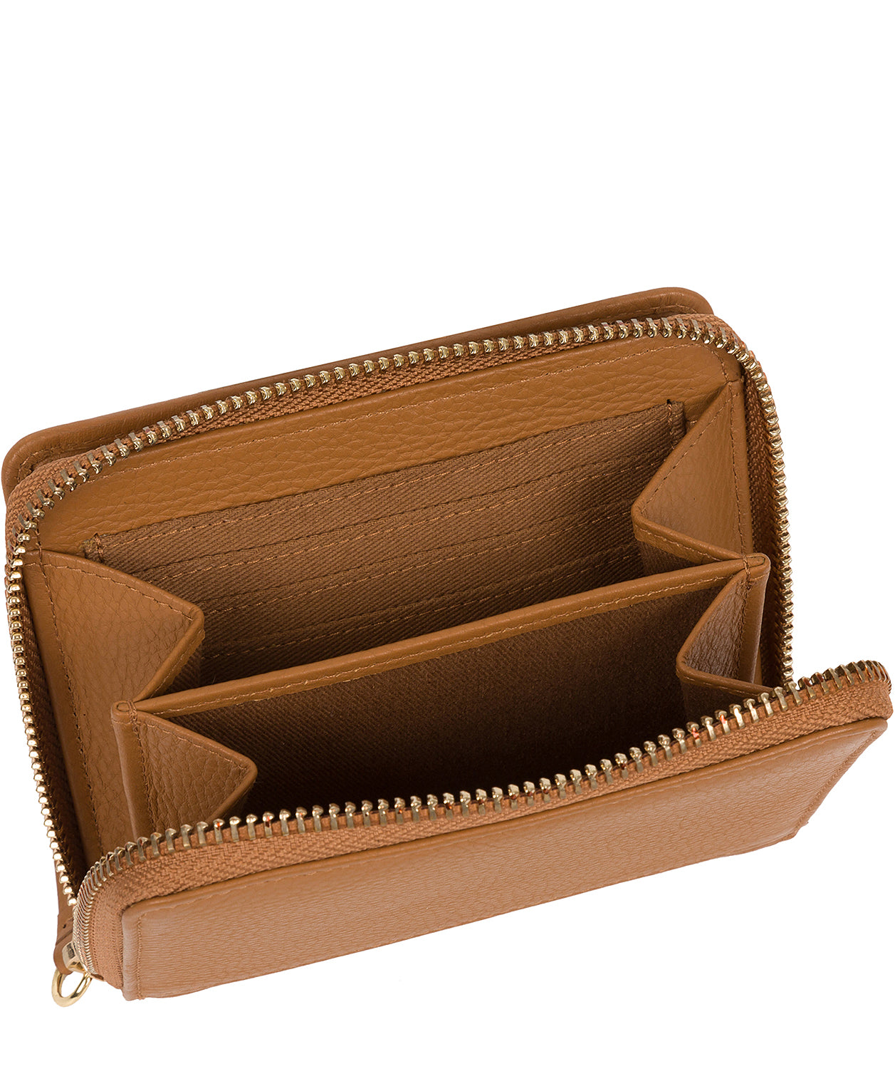 'Emely' Tan Leather Purse