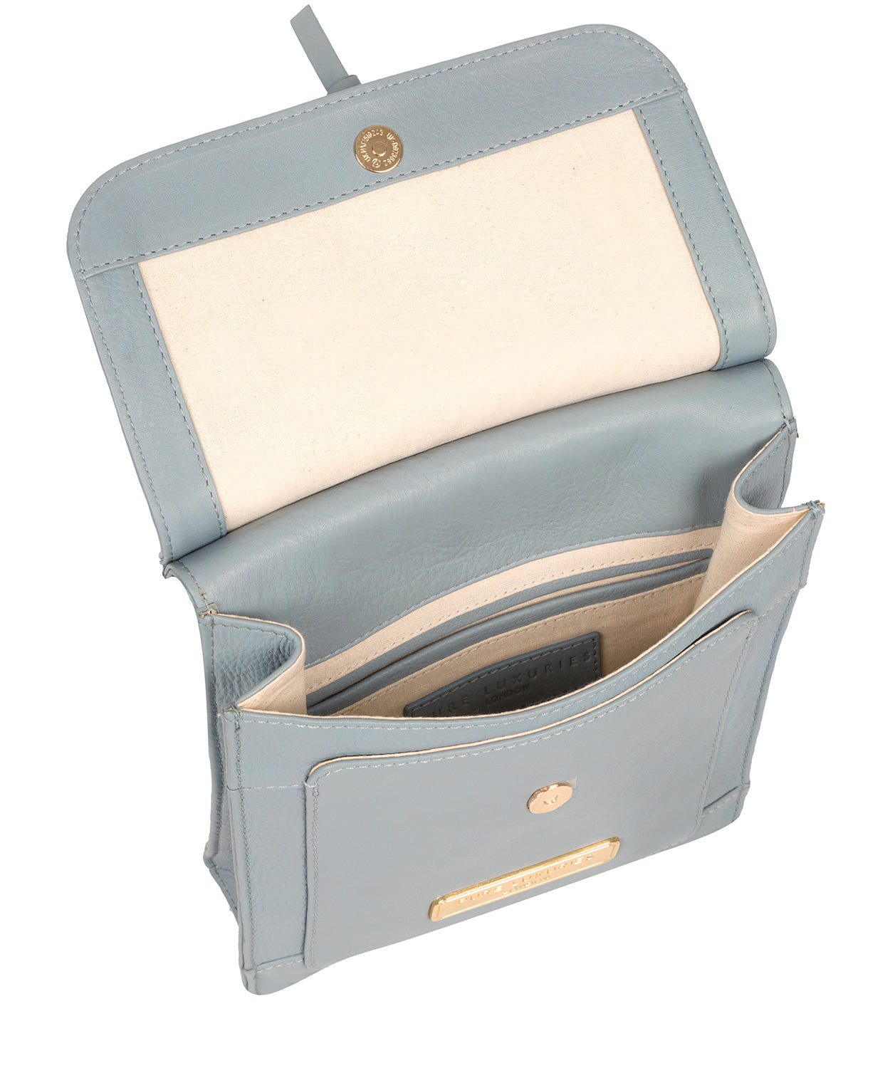 'Naomi' Cashmere Blue Leather Cross Body Bag