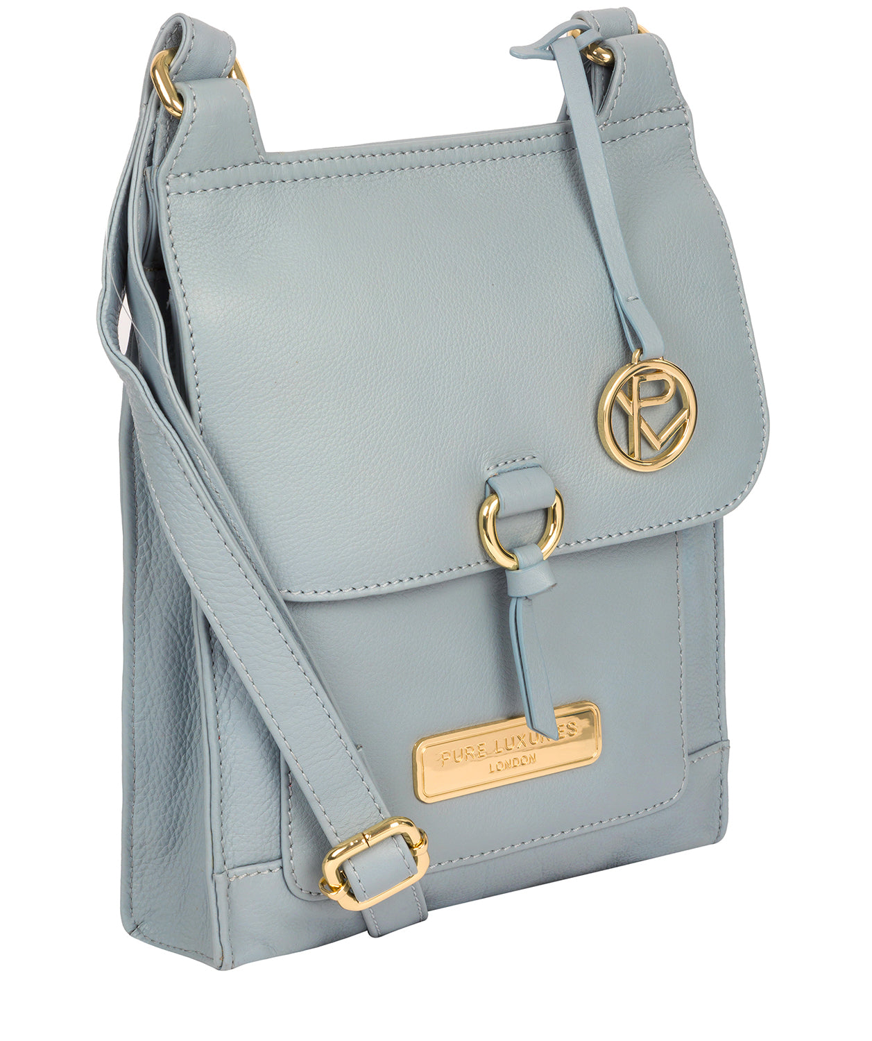 'Naomi' Cashmere Blue Leather Cross Body Bag