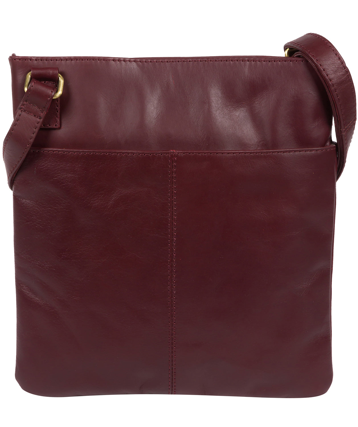 'Foxton' Burgundy Leather Cross Body Bag