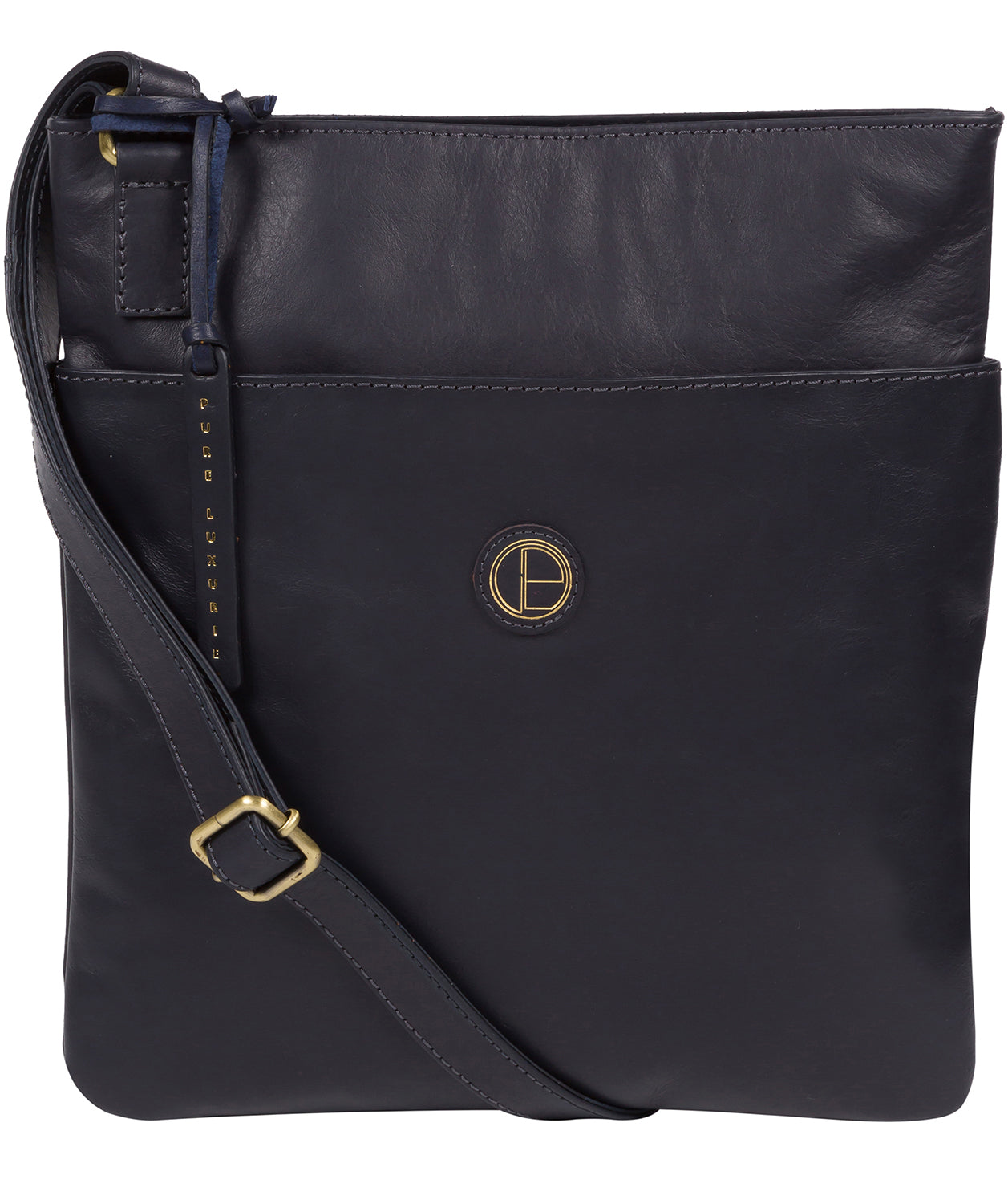 'Foxton' Navy Leather Cross Body Bag