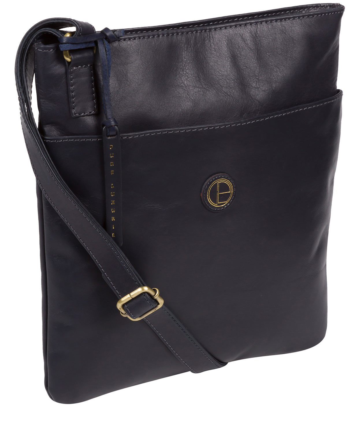 'Foxton' Navy Leather Cross Body Bag