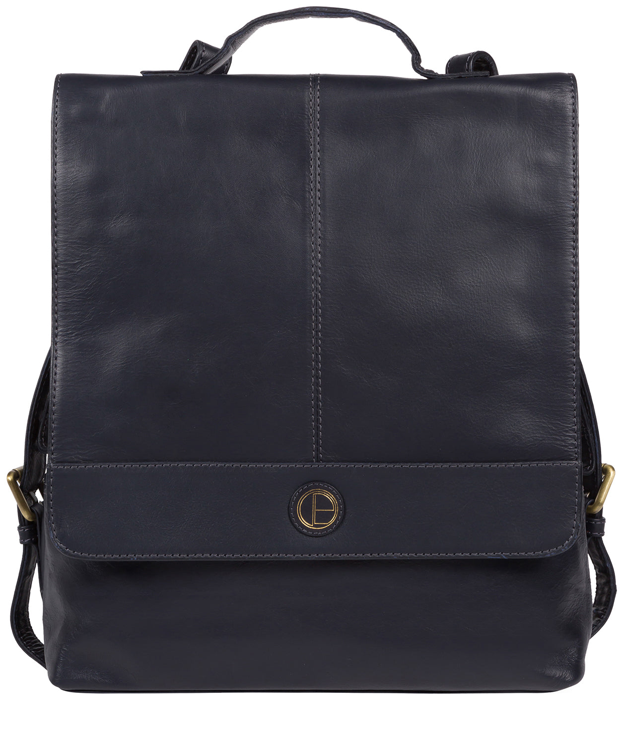 'Pembroke' Navy Leather Backpack