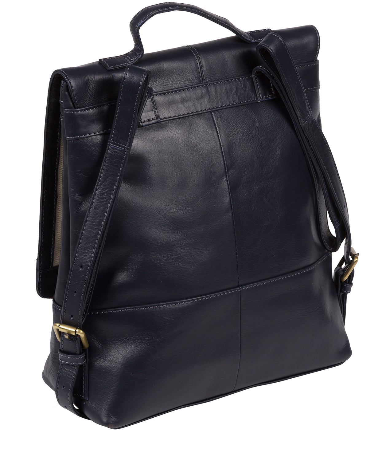 'Pembroke' Navy Leather Backpack