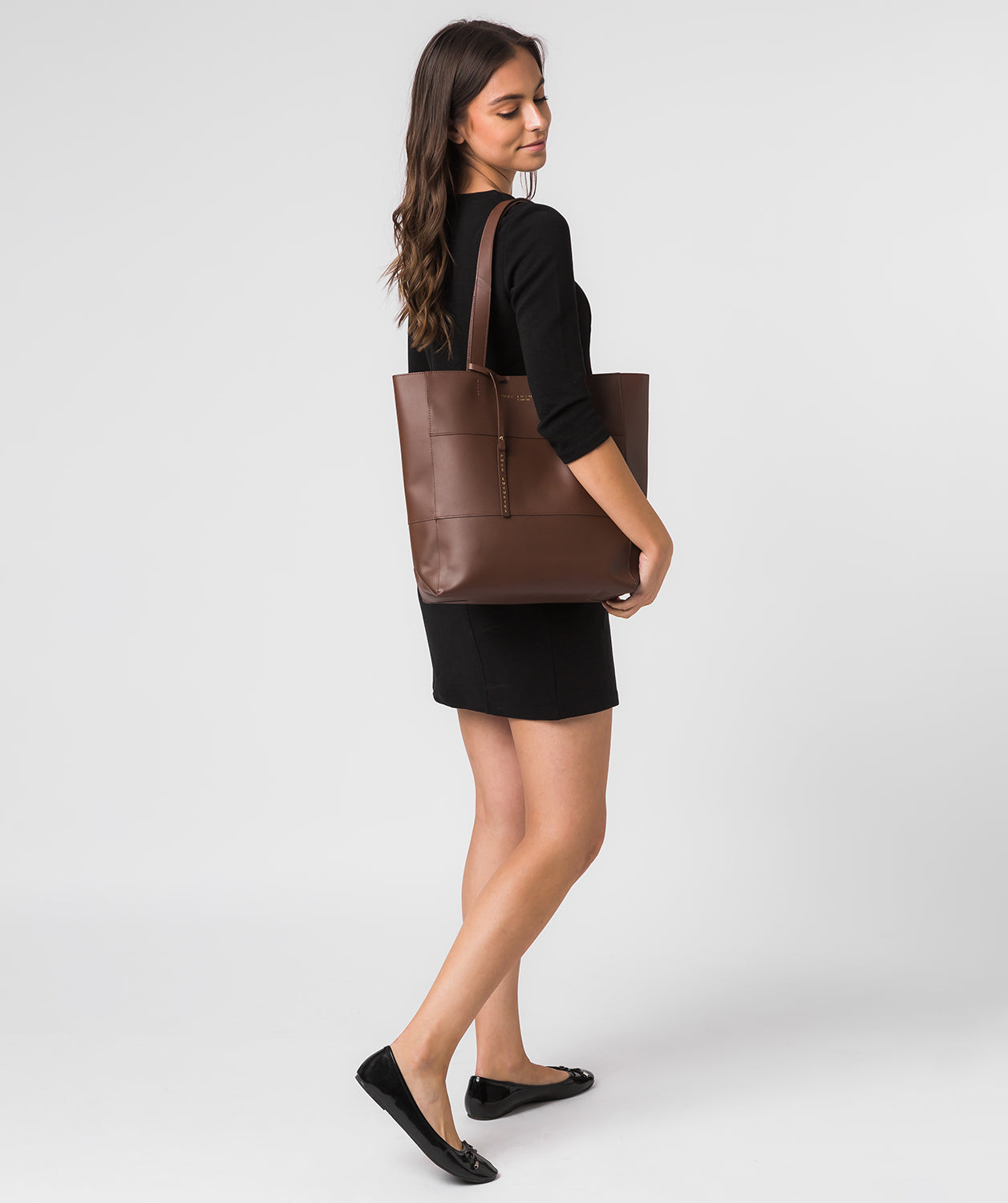 'Ashurst' Ombré Chestnut Vegetable-Tanned Leather Tote Bag