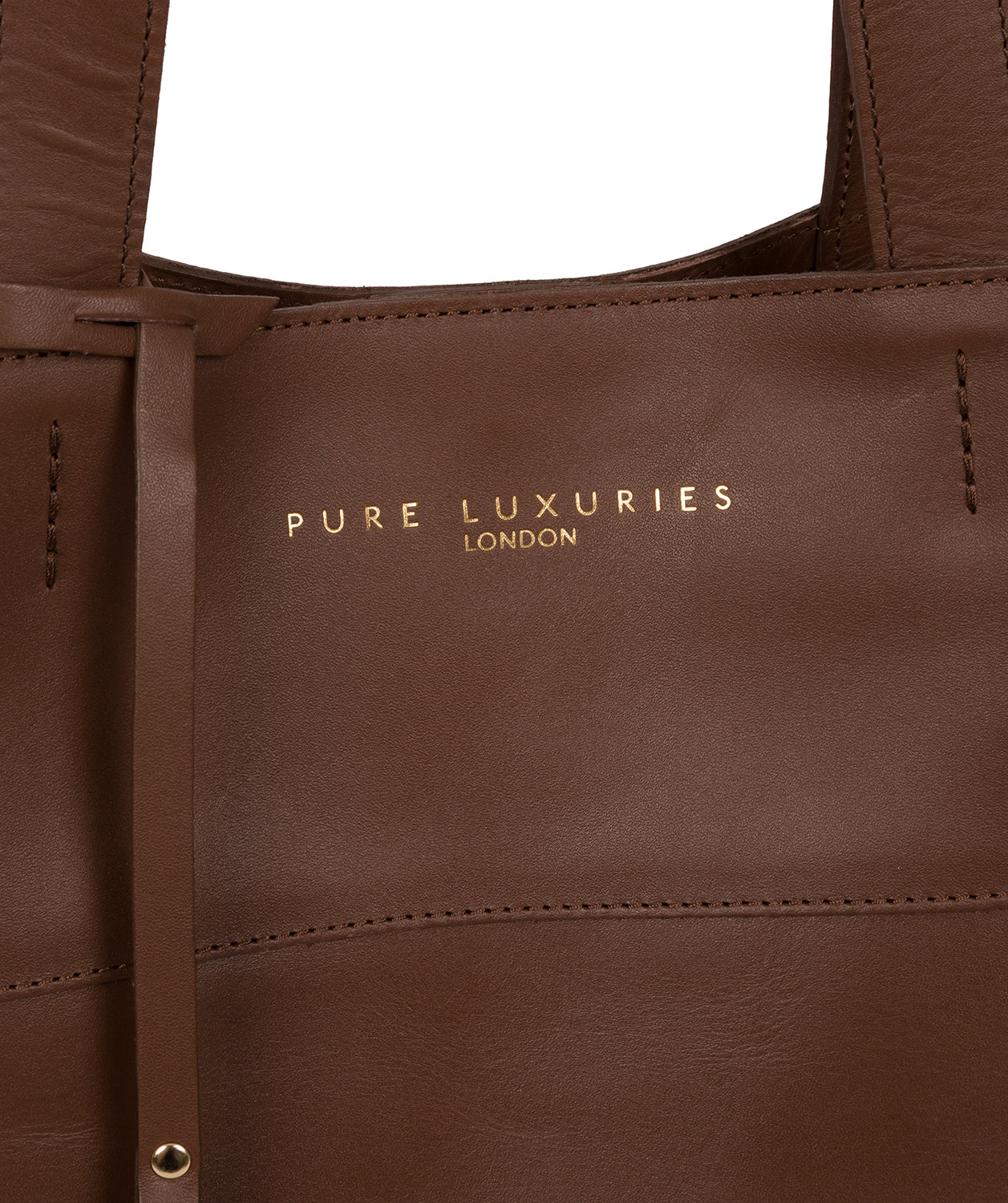 'Ashurst' Ombré Chestnut Vegetable-Tanned Leather Tote Bag