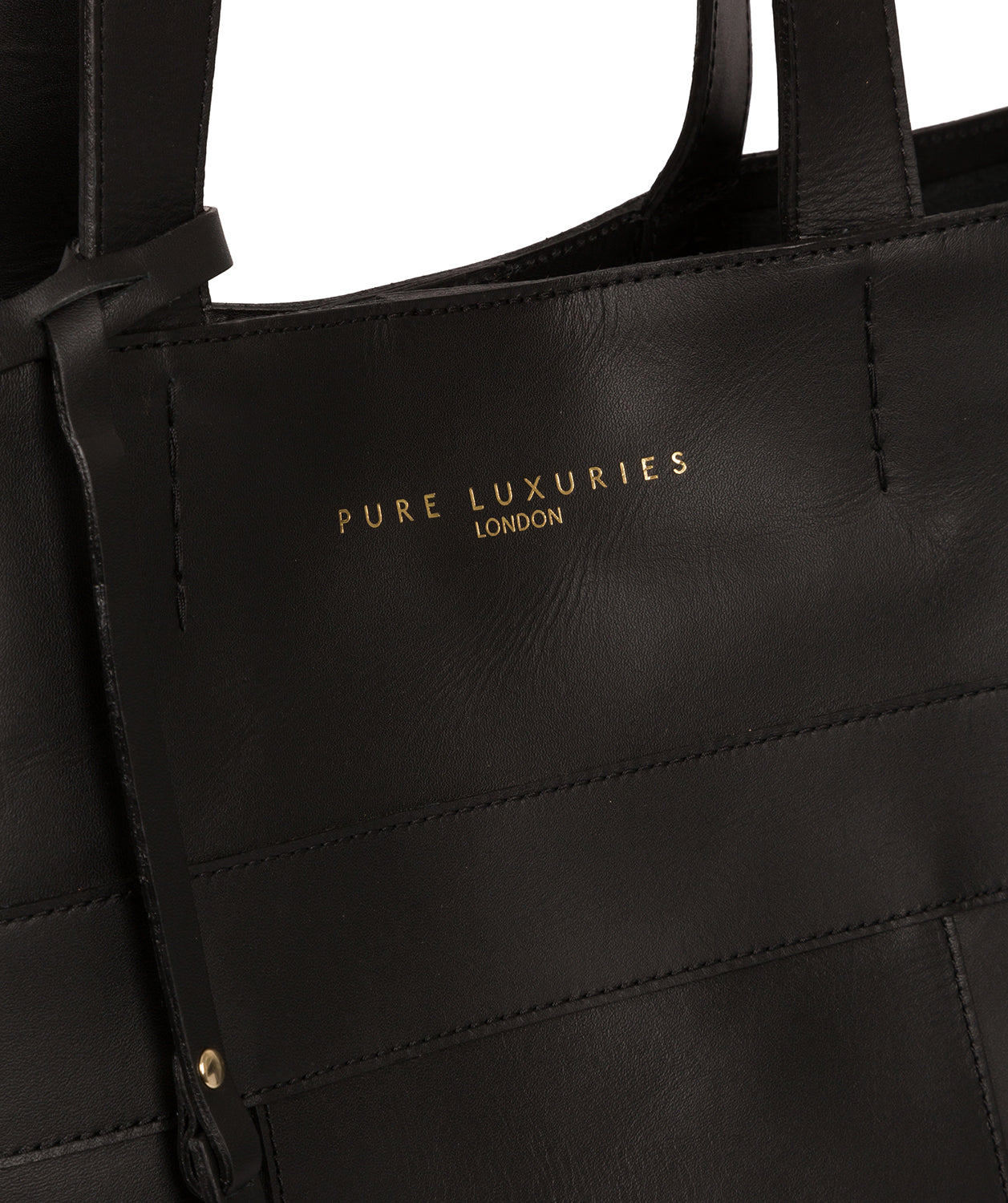 'Ripley' Jet Black Vegetable-Tanned Leather Tote Bag