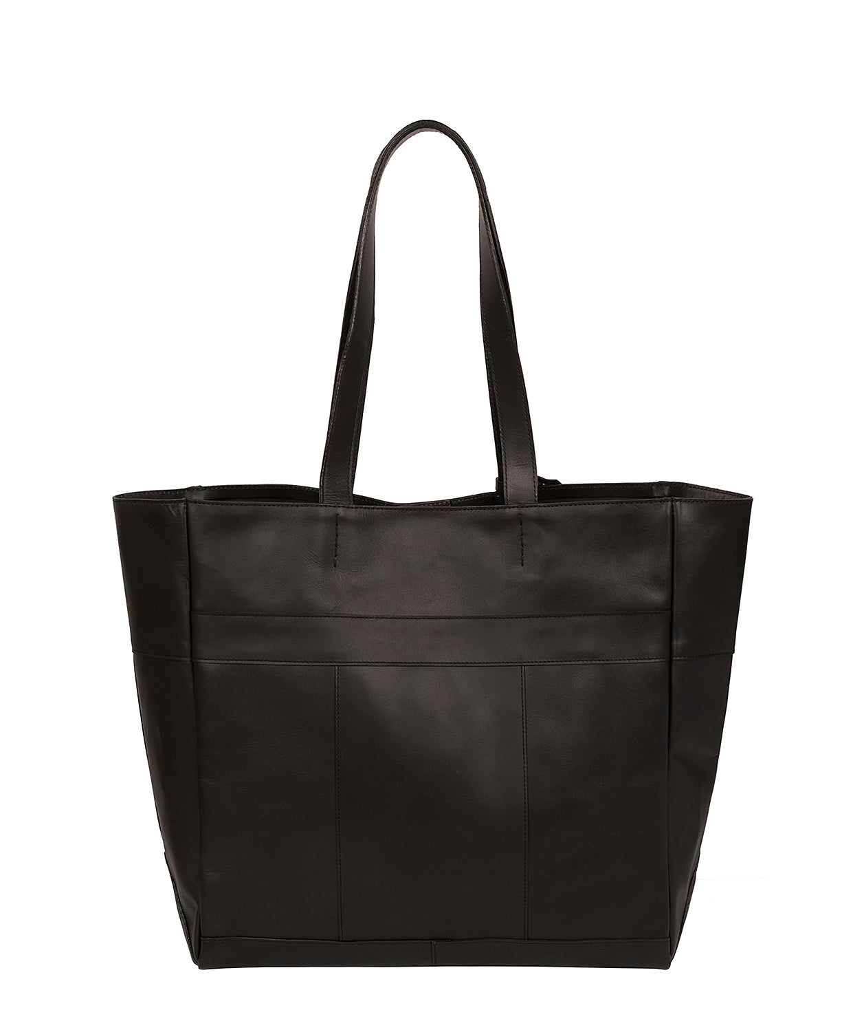 'Ripley' Jet Black Vegetable-Tanned Leather Tote Bag