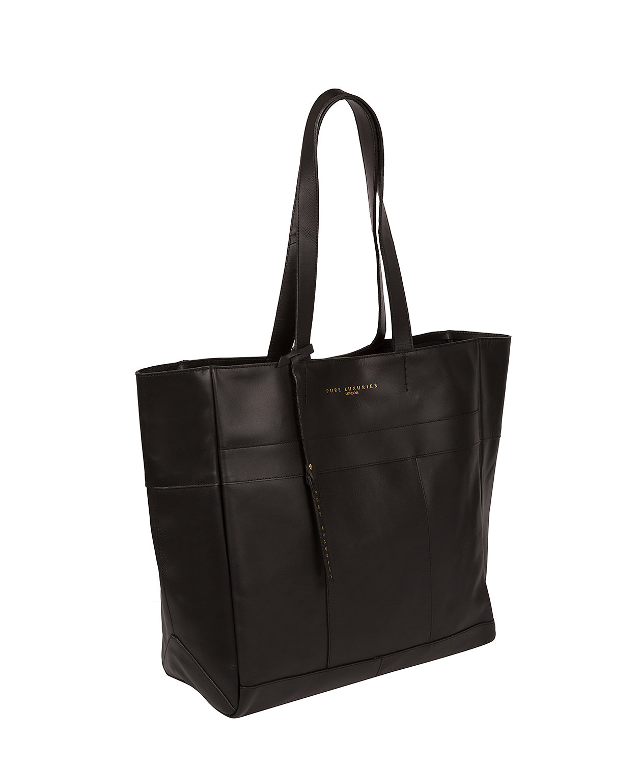 'Ripley' Jet Black Vegetable-Tanned Leather Extra-Large Shopper Bag