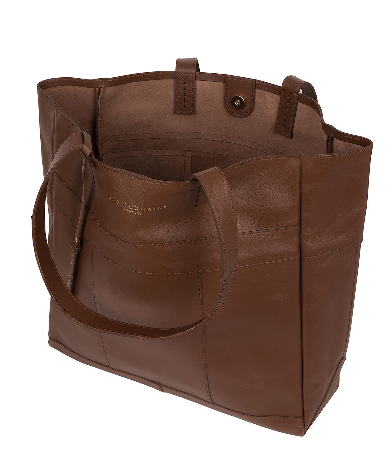 'Ripley' Ombré Chestnut Vegetable-Tanned Leather Tote Bag