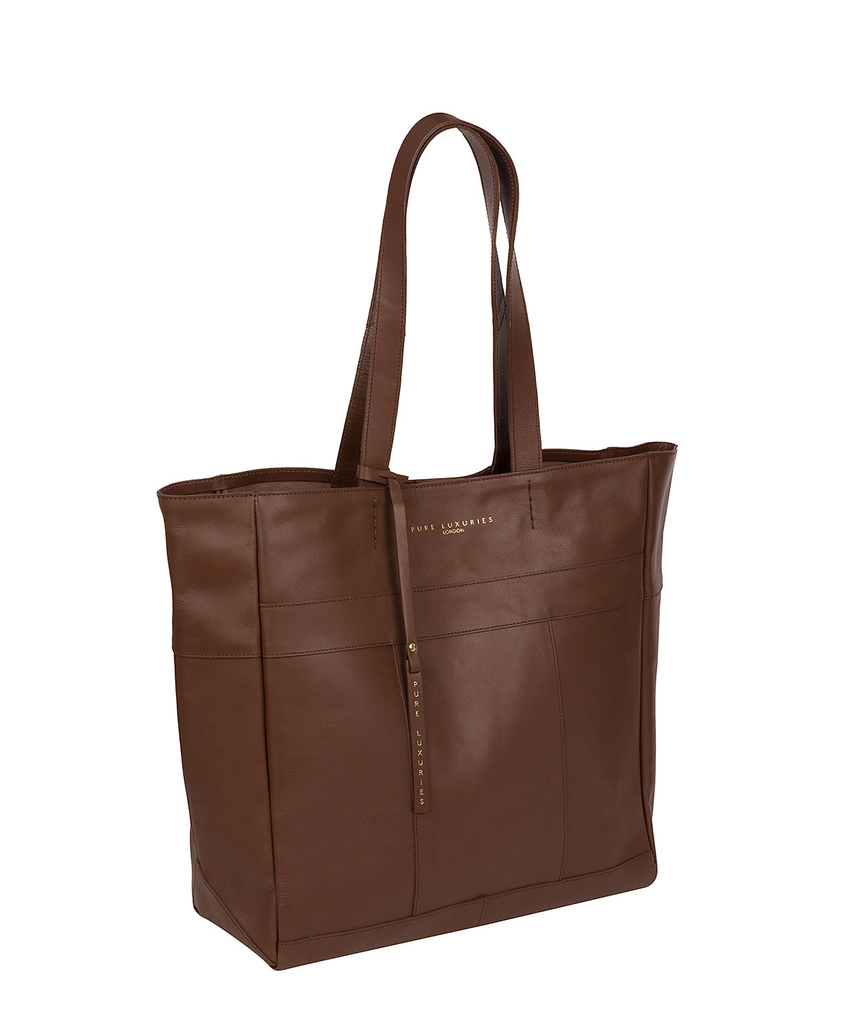 'Ripley' Ombré Chestnut Vegetable-Tanned Leather Tote Bag