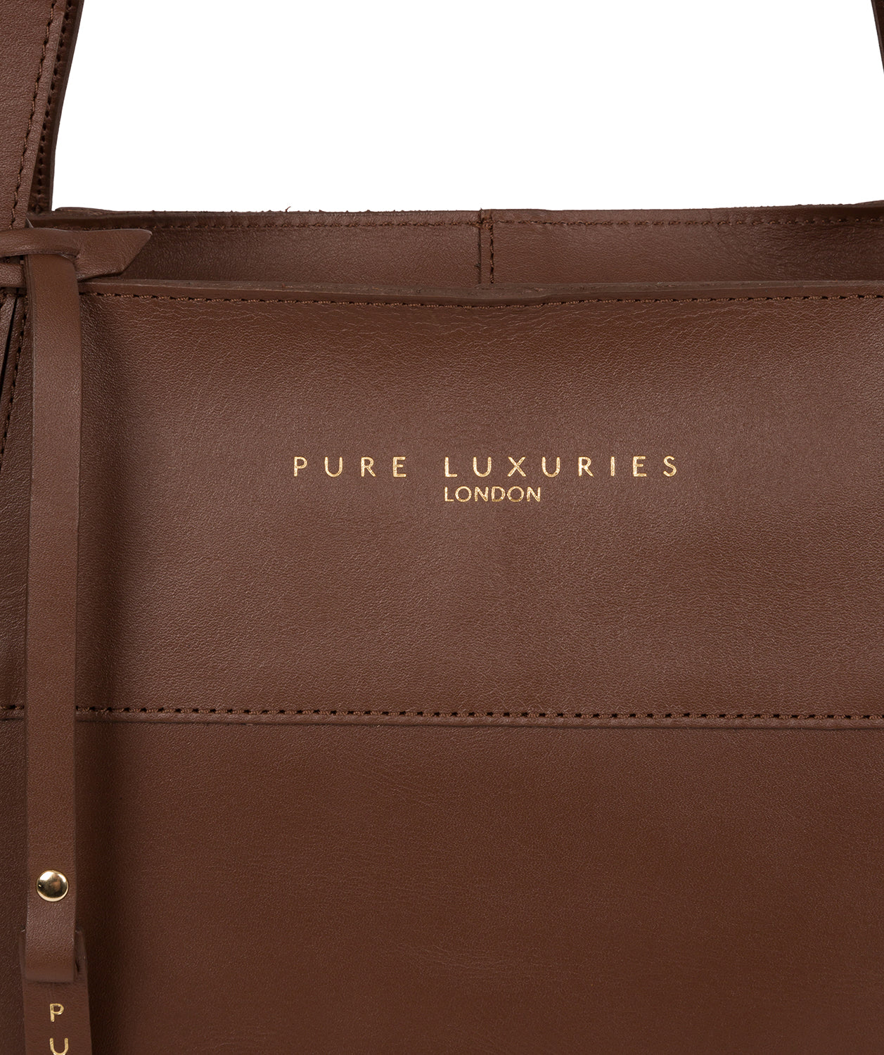 'Portslade' Ombré Chestnut Vegetable-Tanned Leather Shoulder Bag