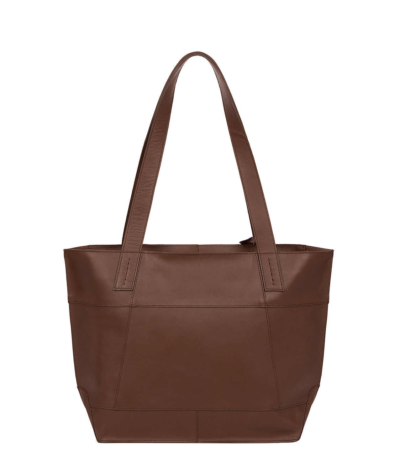 'Portslade' Ombré Chestnut Vegetable-Tanned Leather Shoulder Bag