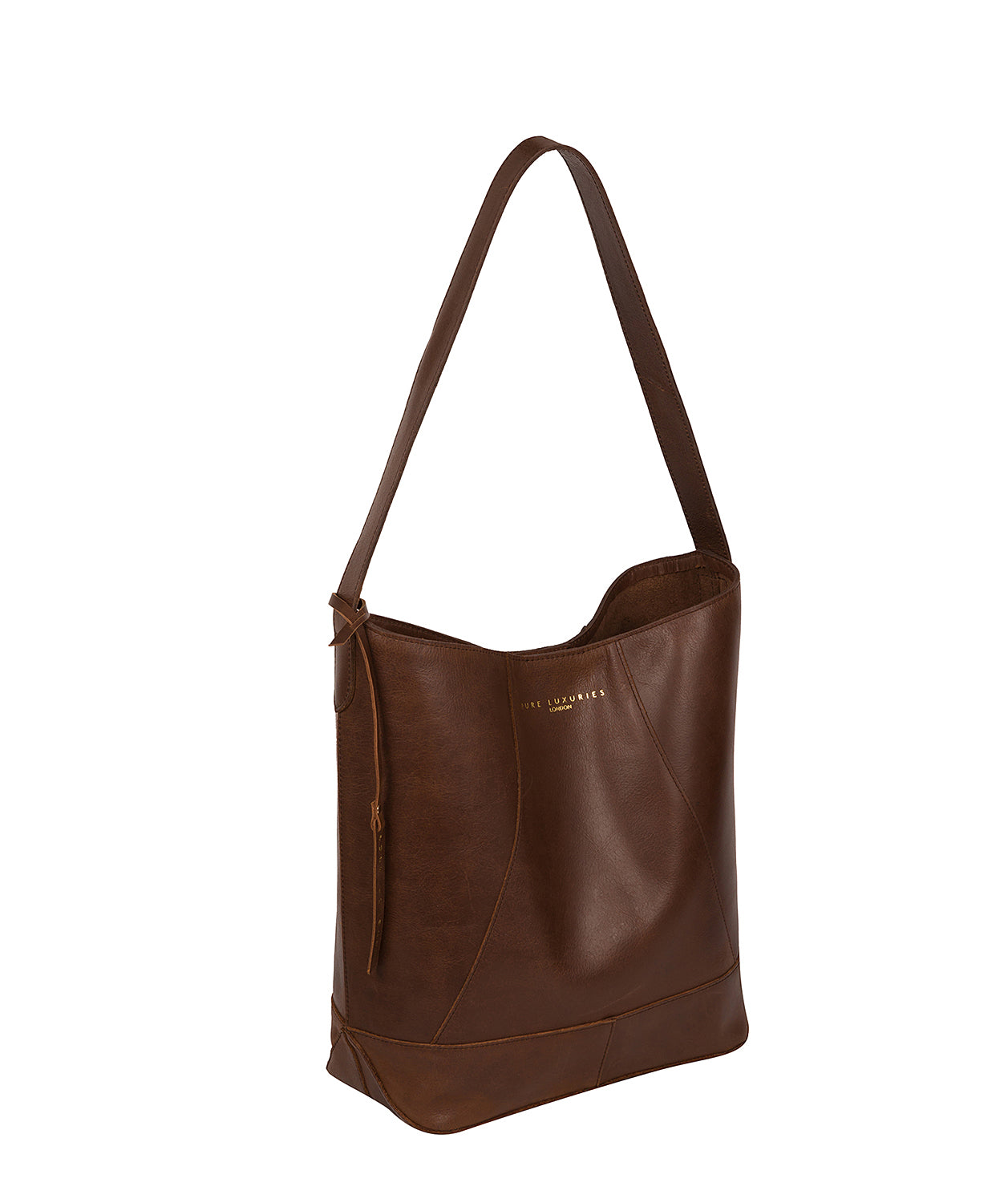 'Tunbridge' Ombré Chestnut Vegetable-Tanned Leather Tote Bag