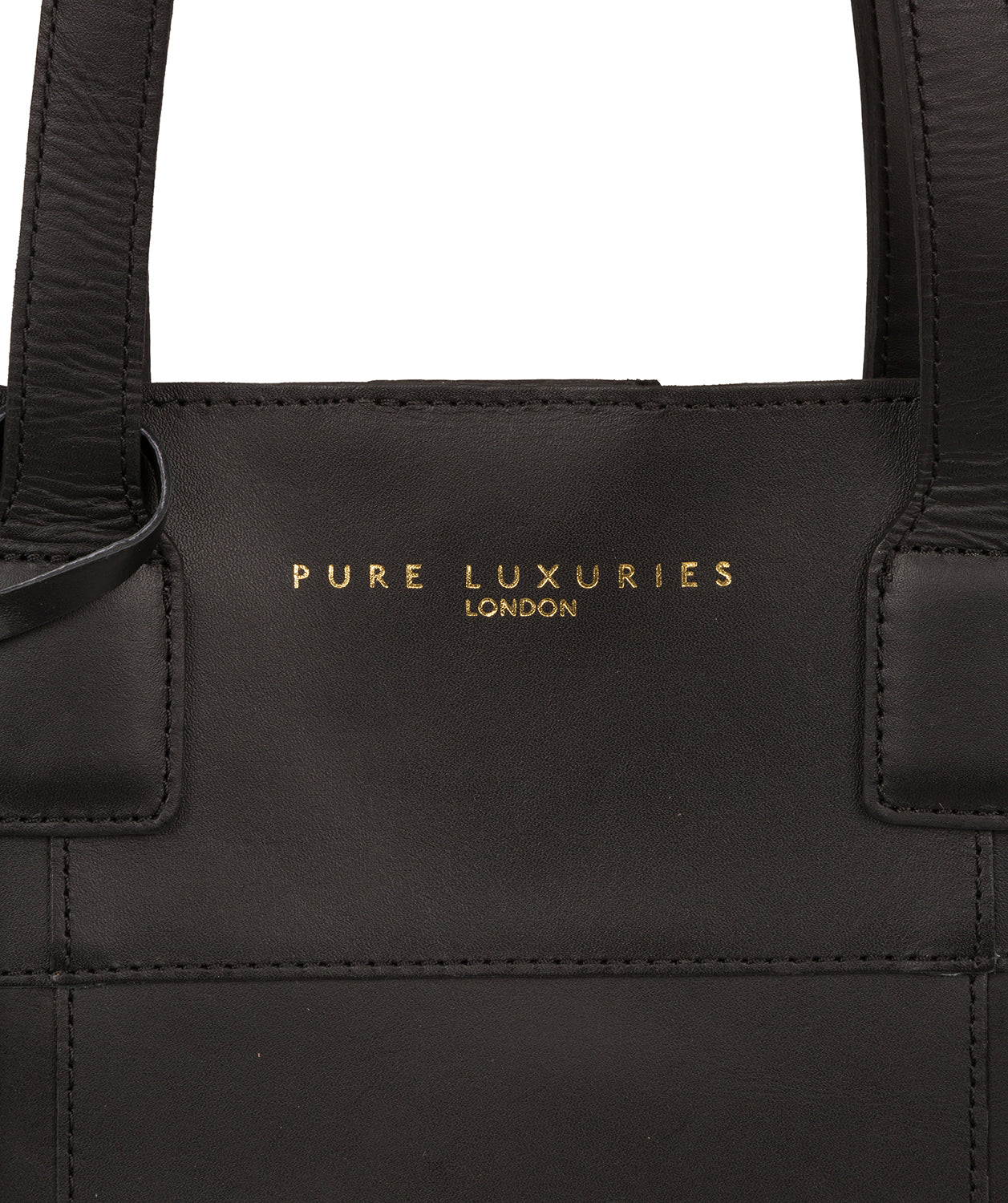 'Pembury' Jet Black Vegetable-Tanned Leather Extra-Large Shopper Bag