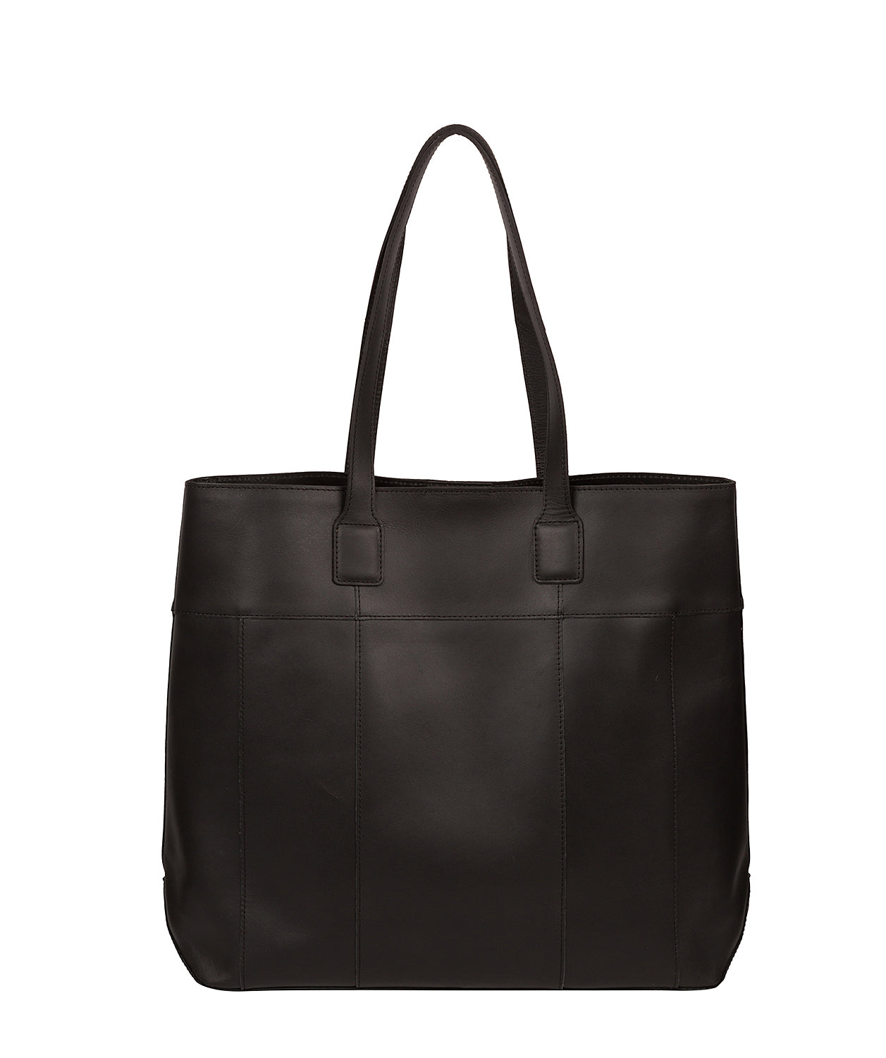 'Pembury' Jet Black Vegetable-Tanned Leather Extra-Large Shopper Bag