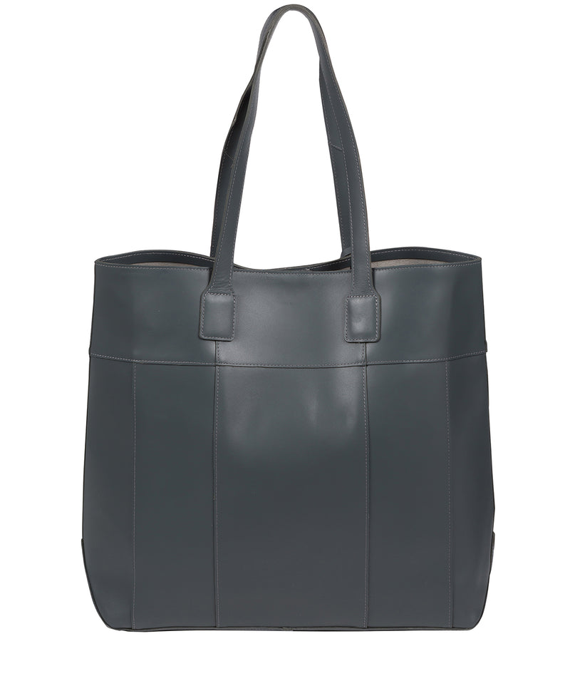 'Pembury' Smoky Blue Vegetable-Tanned Leather Tote Bag