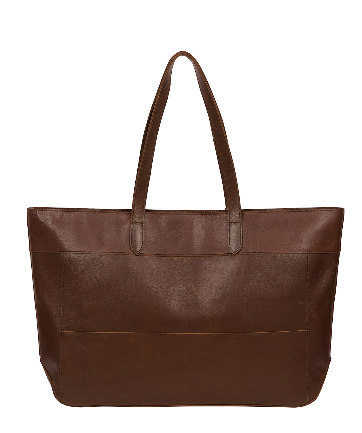 'Milton' Ombré Chestnut Vegetable-Tanned Leather Tote Bag