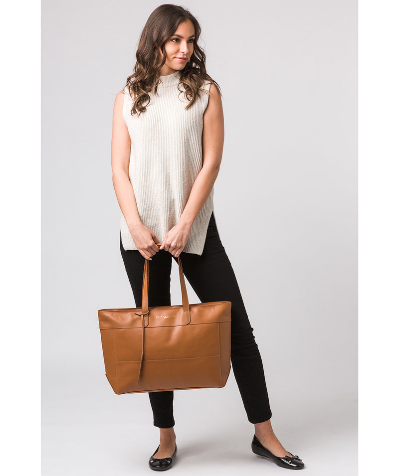 Saddle leather tote discount bag