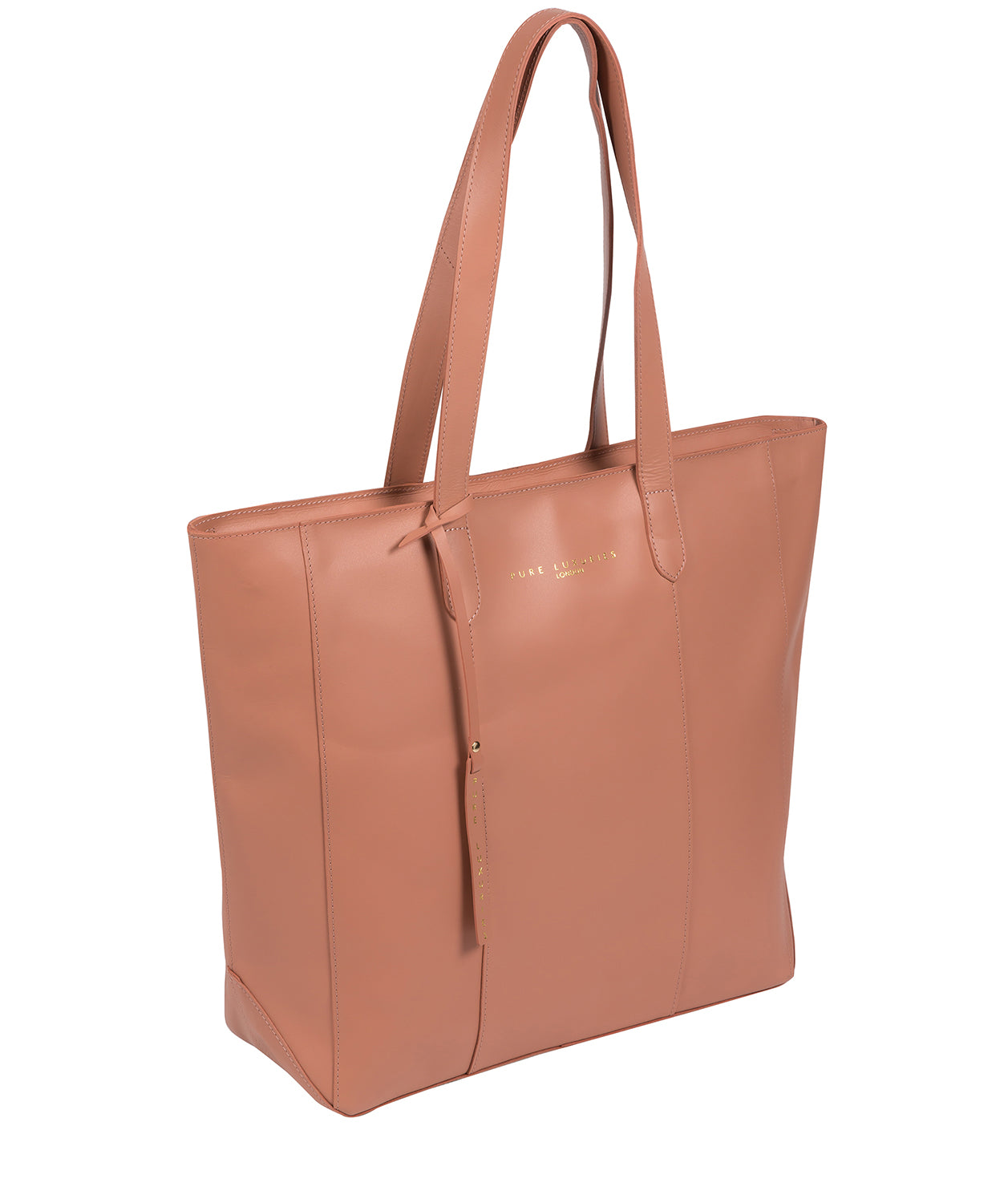 Vegetable tanned leather tote bag hotsell