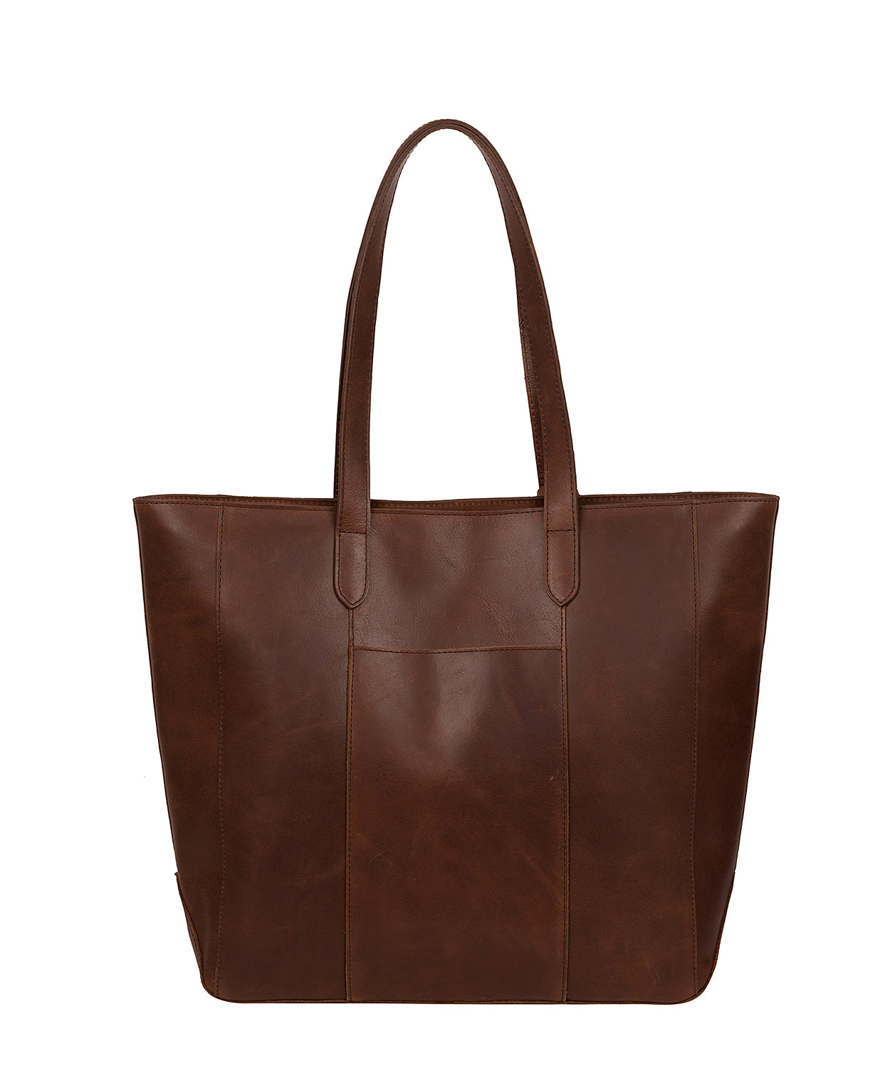 'Amberley' Ombré Chestnut Vegetable-Tanned Leather Tote Bag