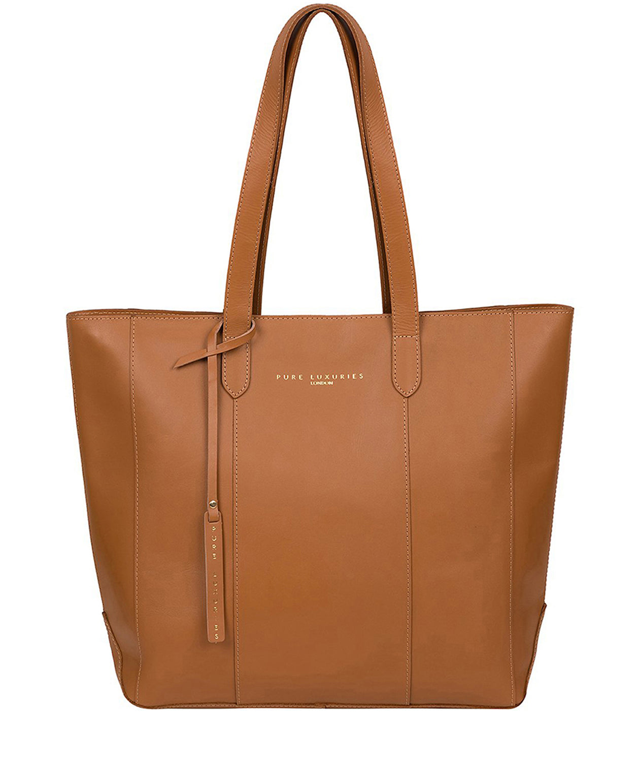 'Amberley' Saddle Tan Vegetable-Tanned Leather Tote Bag