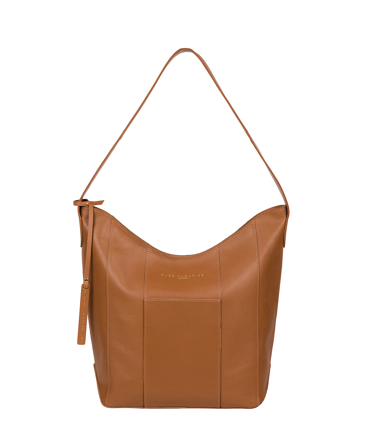 'Winchester' Saddle Tan Vegetable-Tanned Leather Shoulder Bag