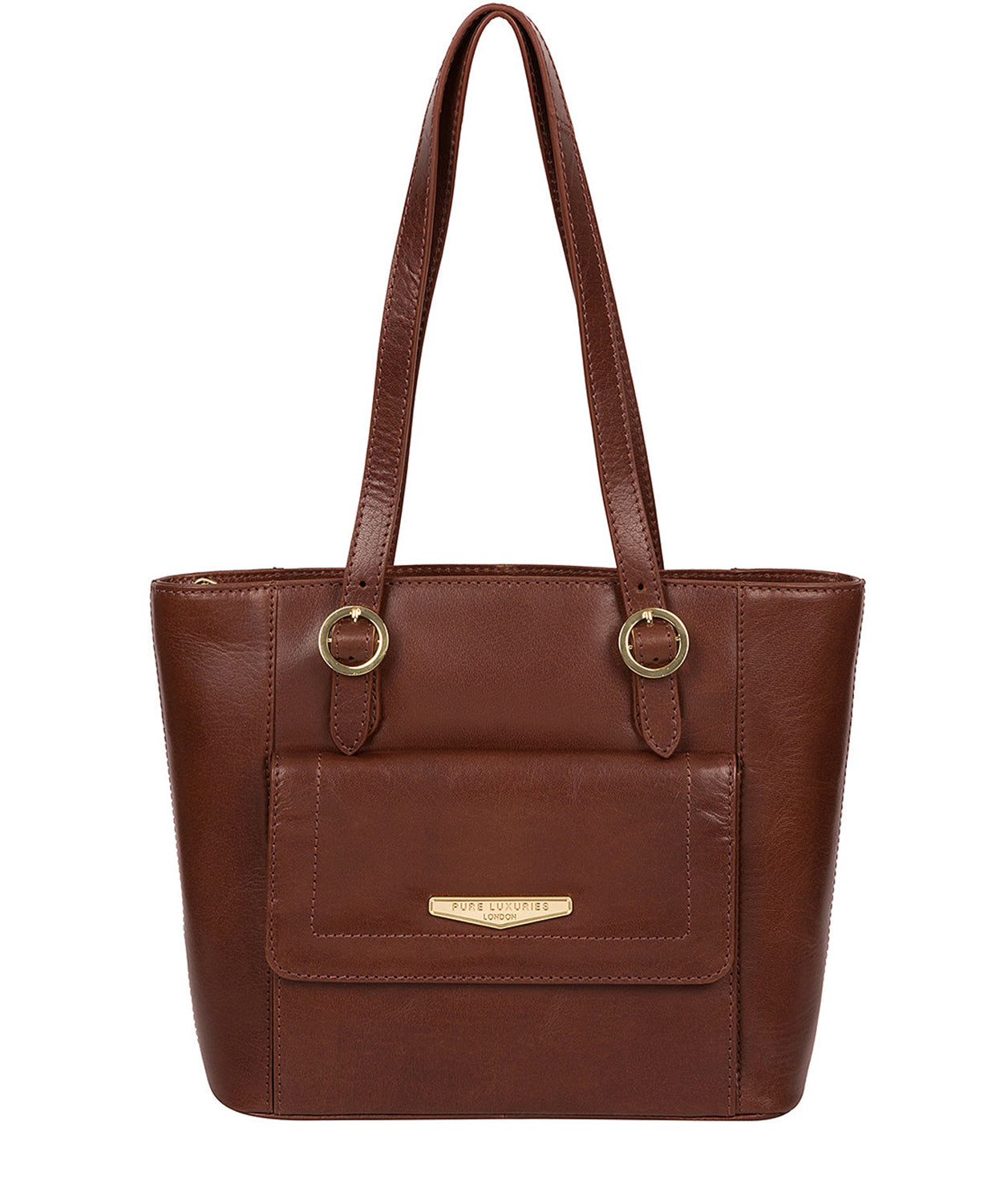 Tan Leather Handbag 'Penelope' by Pure Luxuries – Pure Luxuries London