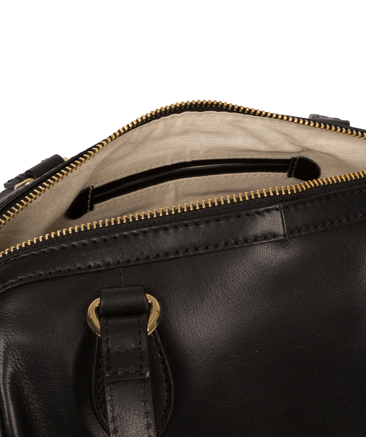 'Verity' Black Leather Handbag