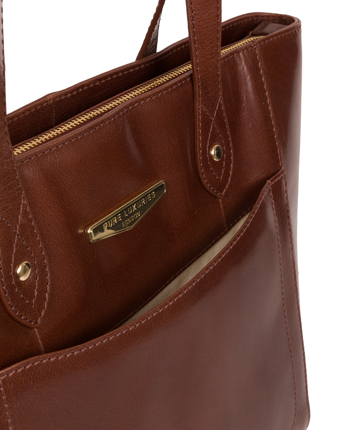 'Marisa' Italian Tan Leather Handbag