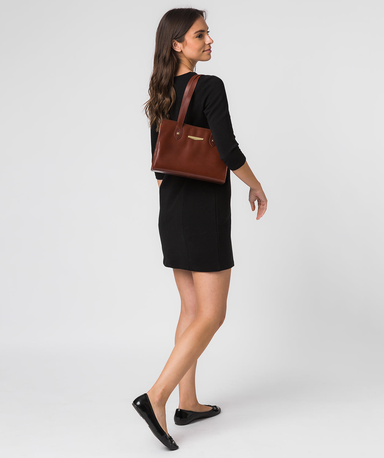 'Britt' Italian Tan Leather Handbag