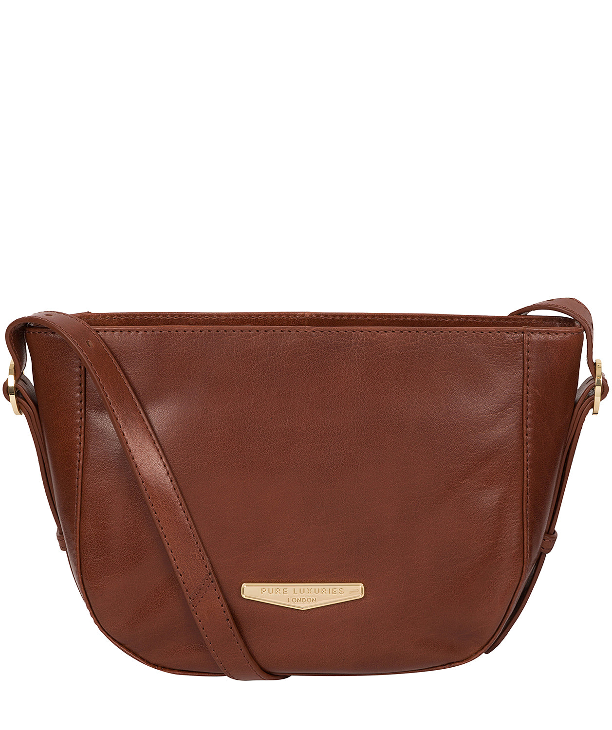 'Kaye' Italian Tan Vegetable-Tanned Leather Shoulder Bag