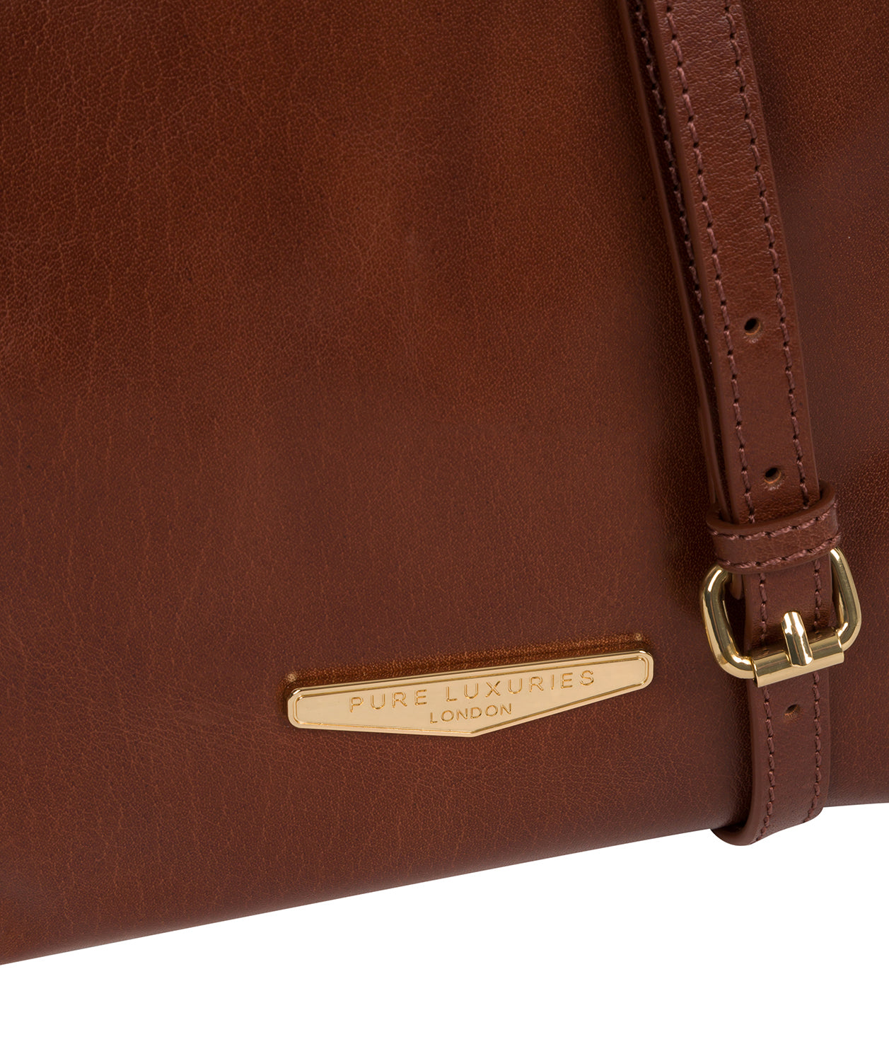 'Kimberley' Italian Tan Leather Cross Body Bag