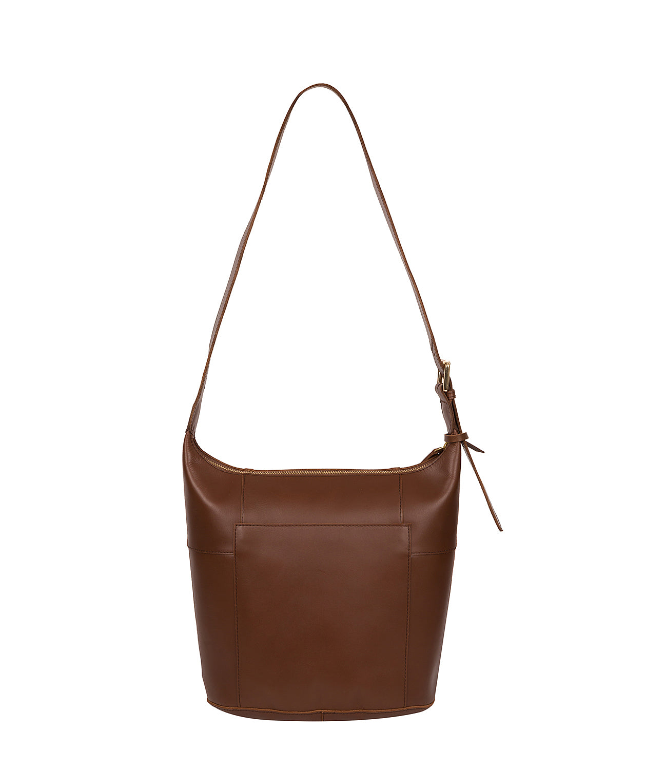 'Chichester' Ombré Chestnut Vegetable-Tanned Leather Shoulder Bag