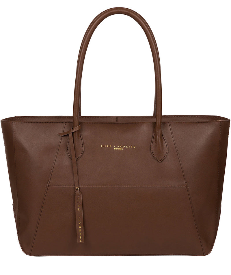Chestnut Leather Tote Bag 'Storrington' by Pure Luxuries – Pure ...
