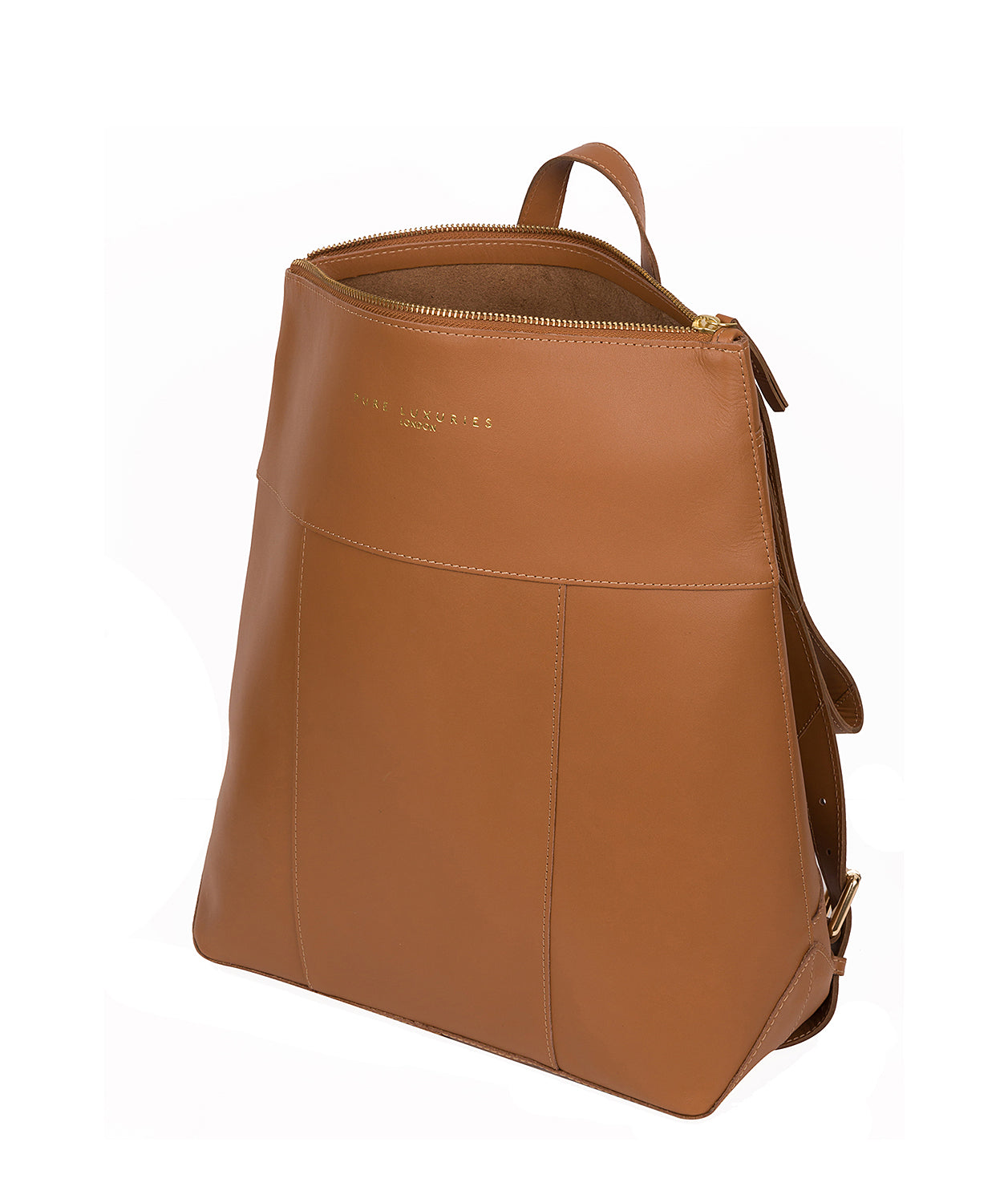 'Hastings' Saddle Tan Vegetable-Tanned Leather Backpack