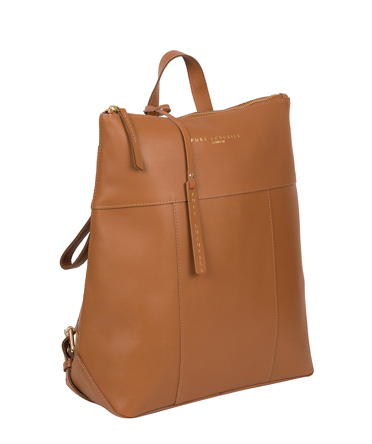 'Hastings' Saddle Tan Vegetable-Tanned Leather Backpack