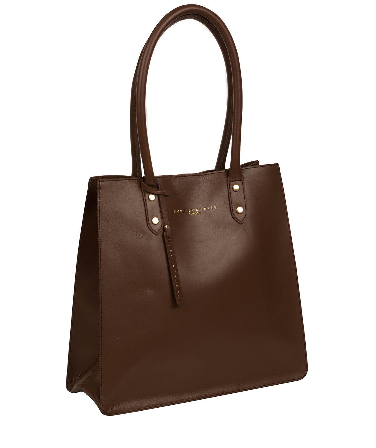 'Henley' Ombré Chestnut Vegetable-Tanned Leather Shopper Bag