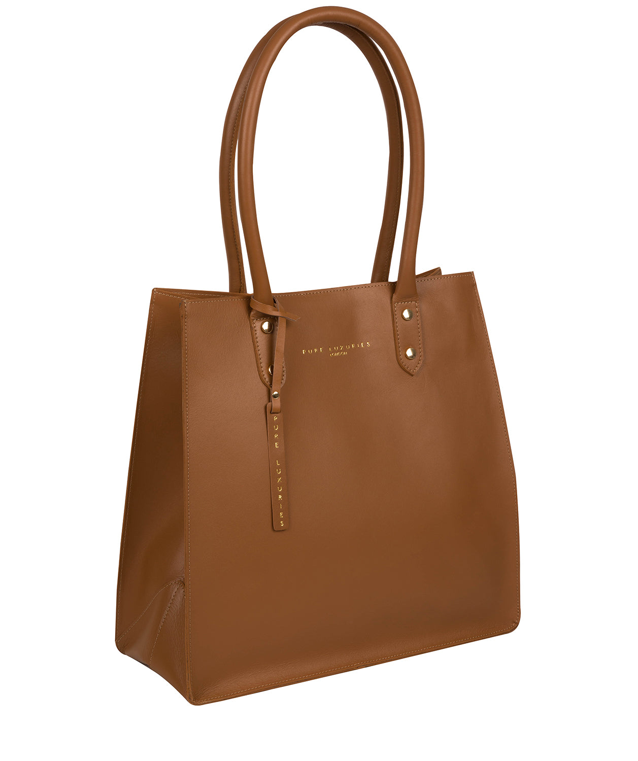 'Henley' Saddle Tan Vegetable-Tanned Leather Shopper  Bag