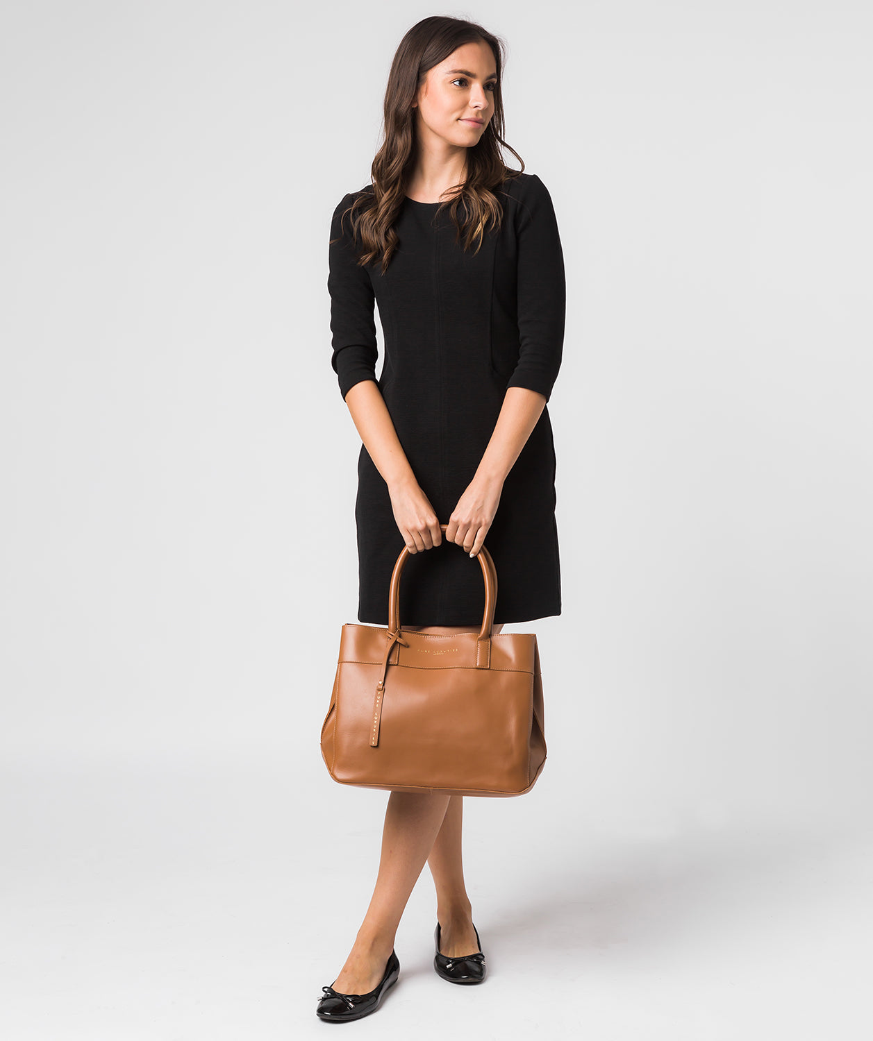 'Amesbury' Saddle Tan Vegetable-Tanned Leather Handbag