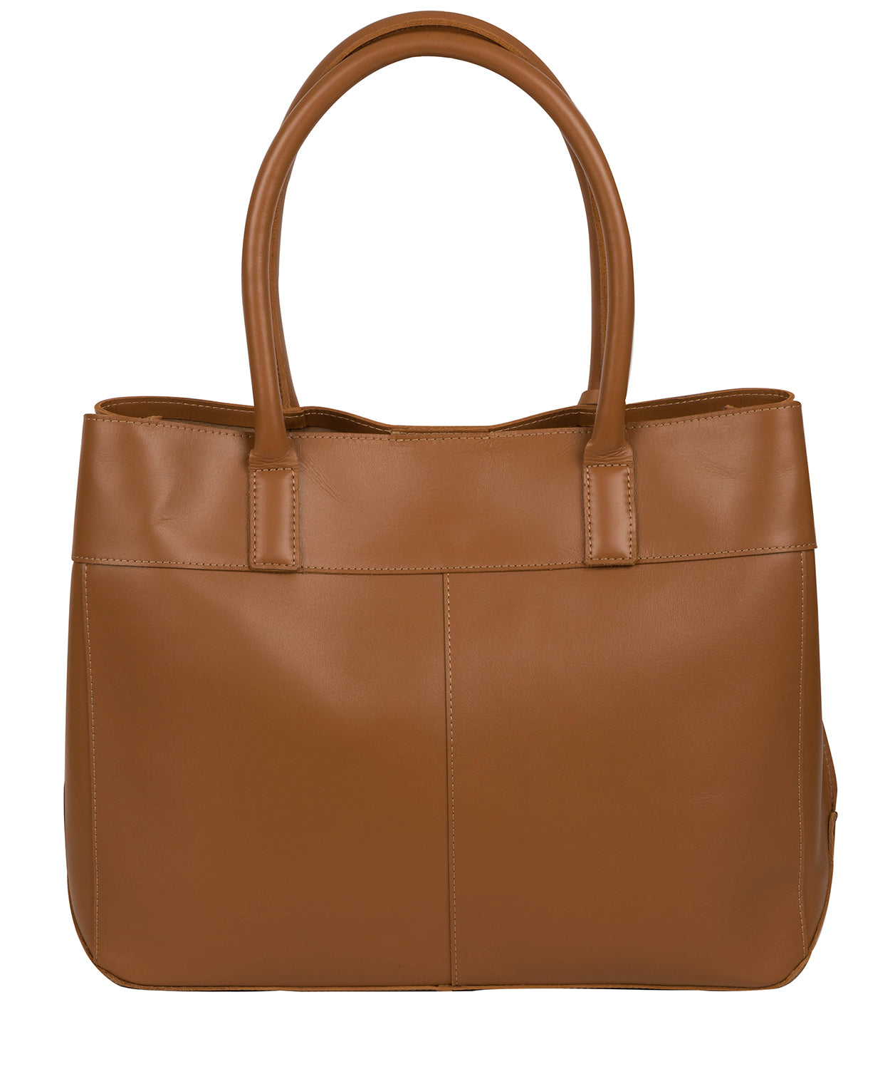 'Amesbury' Saddle Tan Vegetable-Tanned Unlined Leather Handbag