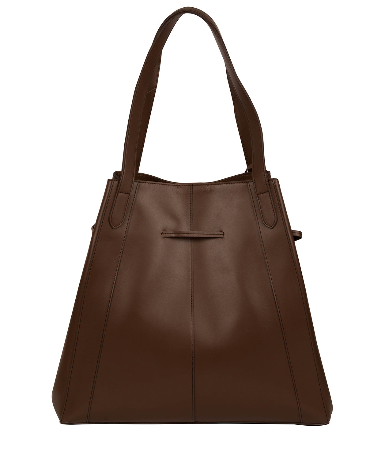 'Bembridge' Ombré Chestnut Vegetable-Tanned Leather Extra-Large Shoulder Bag