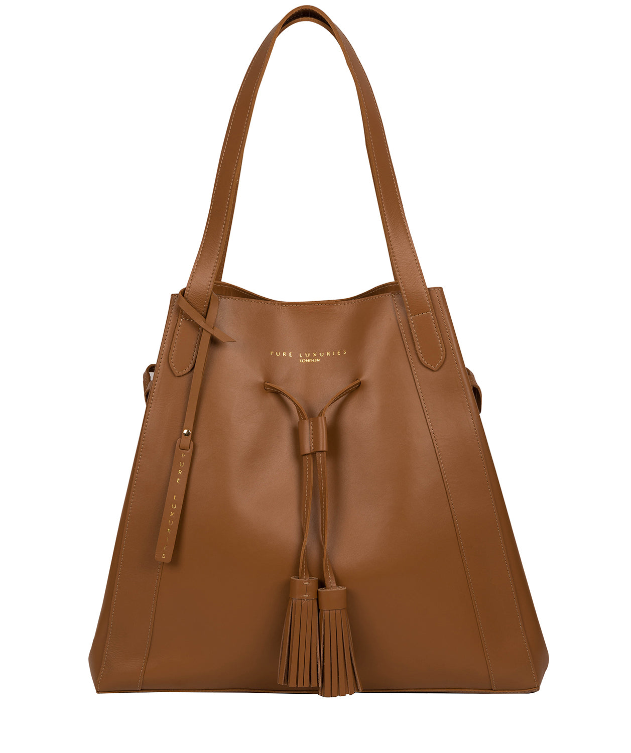 'Bembridge' Saddle Tan Vegetable-Tanned Leather Extra-Large Shoulder Bag