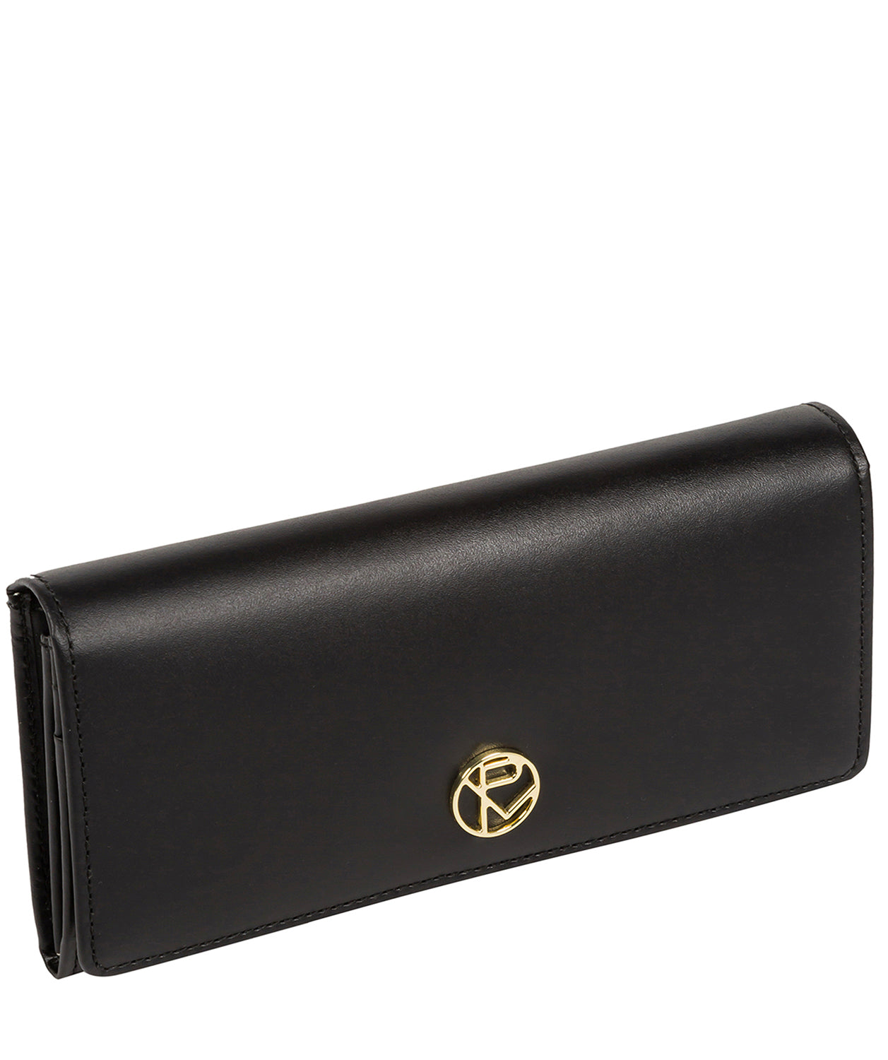 'Paris' Black Leather Purse