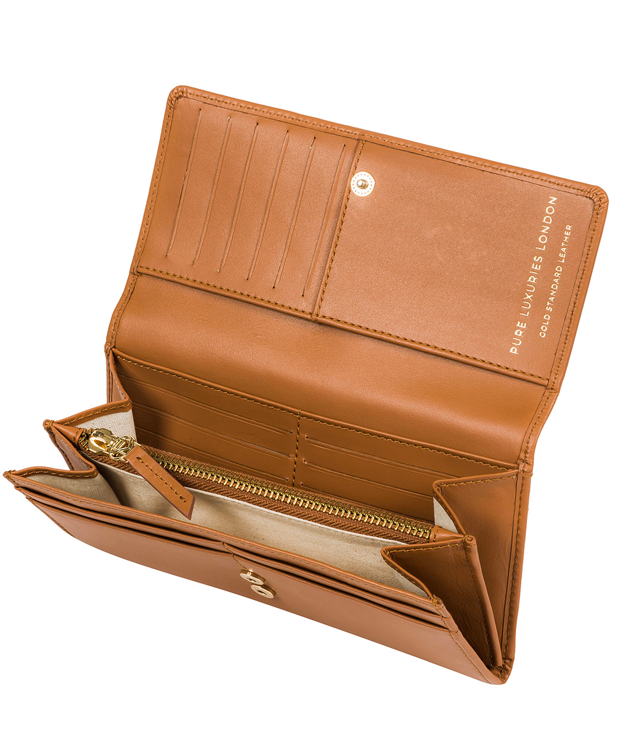 'Paris' Saddle Tan Leather Purse