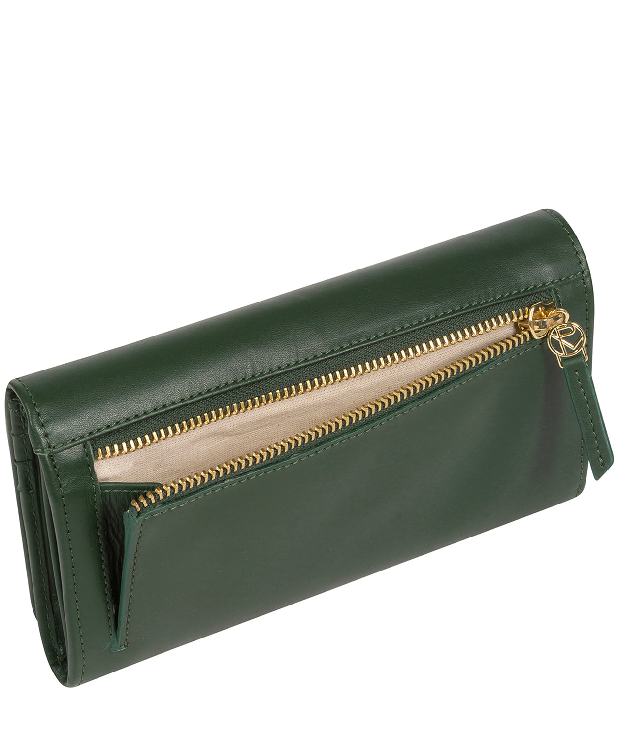 'Marseille' Evergreen Leather Purse